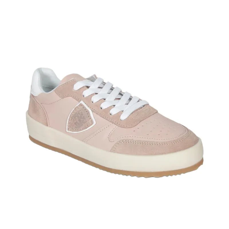 PHILIPPE MODEL Abrasion Resistant Low Top Skateboard Shoes Women's Pink-1