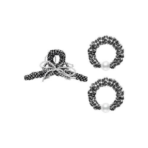 ROYALSASA Cotton Linen Blend, Faux Pearl Hair Clips Women's