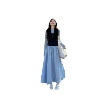 GUAILILUOLI Casual Long Skirt Women's