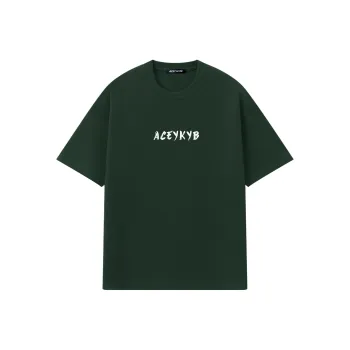 YK&YB T Shirts Unisex Dark Green