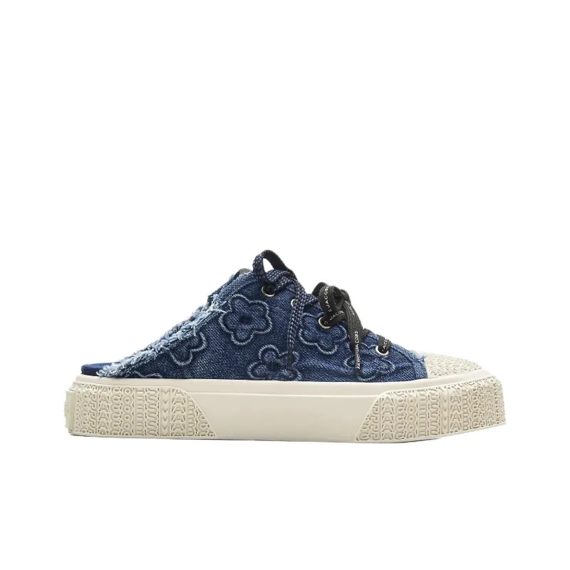 MARC JACOBS Daisies Slip Resistant Closed Toe Slippers 3.5cm Women's Blue-1