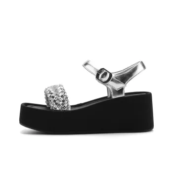 FIVE PLUS One Strap Sandals Women's Silver