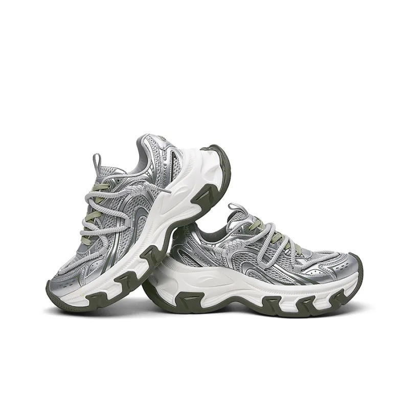 China Aerospace Breathable Lightweight Height Increasing Low Top Chunky Sneakers Men's-4
