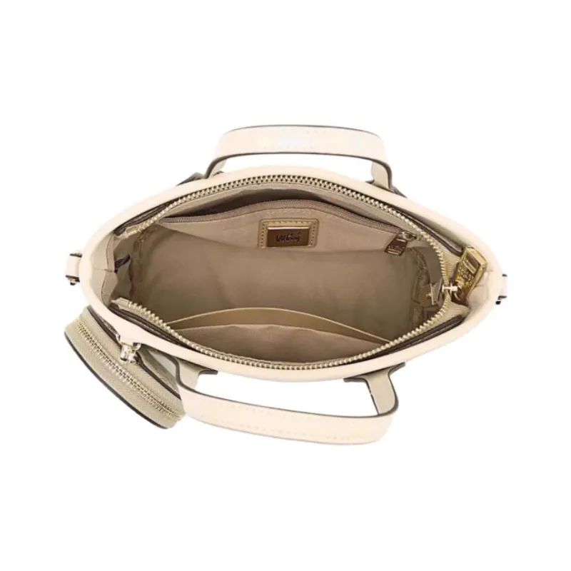 Why Artificial Leather Shoulder Bag, Crossbody Bag, Handbag Trumpets Women's Apricot With Beige/Coffee-6