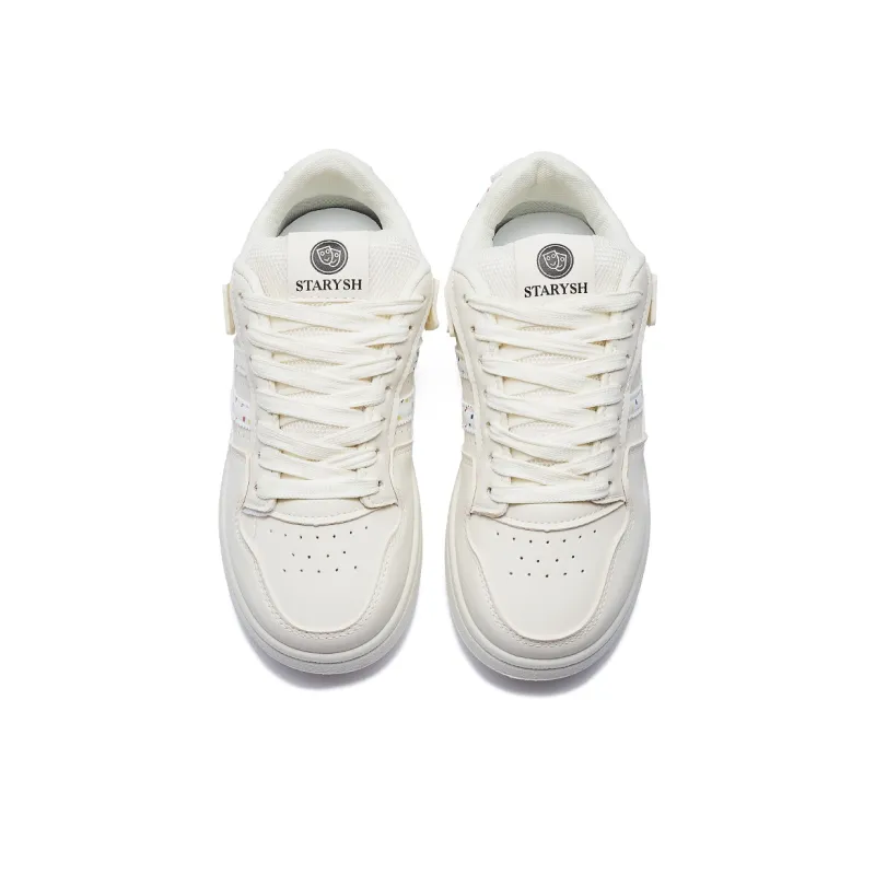 MEXICAN Slip Resistant, Abrasion Resistant, Lightweight, Breathable Low Top Skateboard Shoes Women's Beige-3