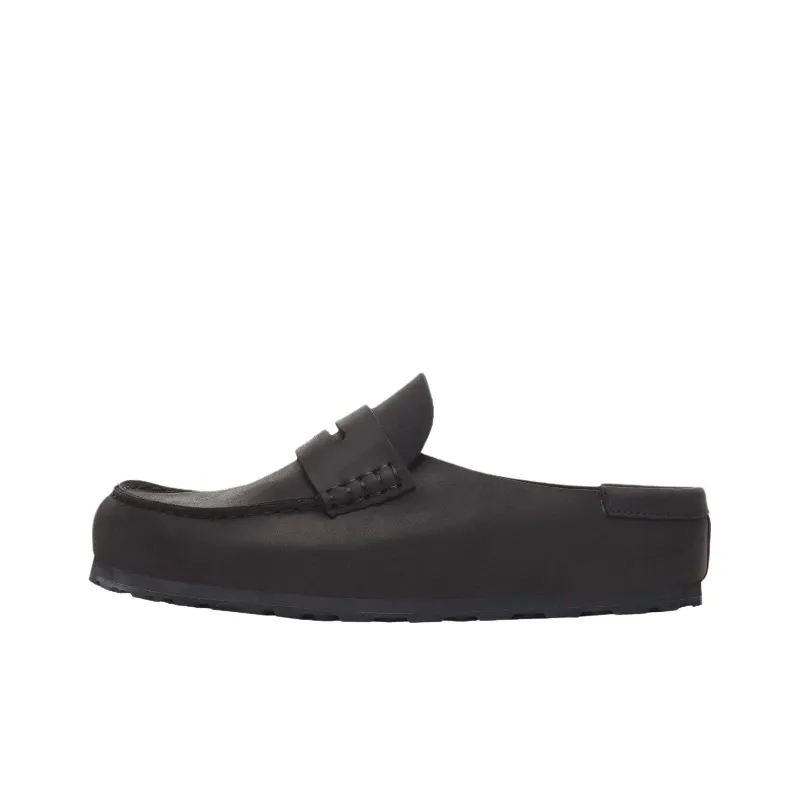Birkenstock Naples Composite Sole Slip Resistant Closed Toe Slippers Unisex Black Narrow-0