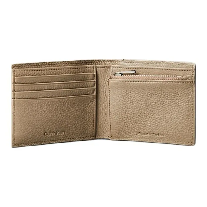 CALVIN KLEIN Leather Wallet Men's Taupe-1