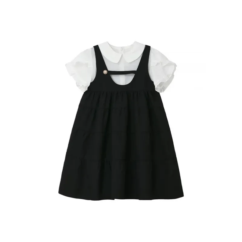 Mu Xiao Xin Short Sleeved Dress Women's-0