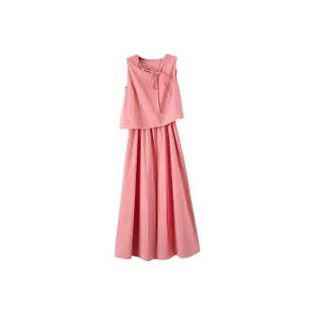 Late White Sleeveless Dress Women's