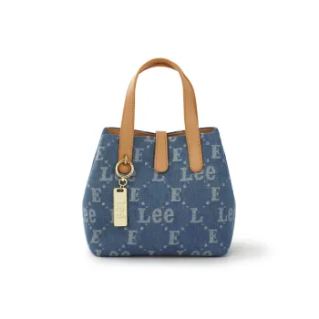 Lee Fabric Bucket Bag Handbag Women's Dark Blue