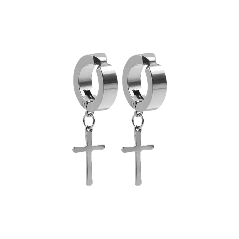 IOTS Titanium Steel Clip On Earrings Unisex-5