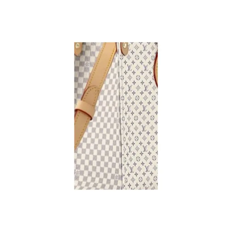 LOUIS VUITTON ONTHEGO Calfskin Tote Bag, Shopping Bag, Handbag Trumpets Women's Sky Blue-4