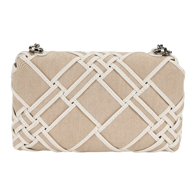 TORY BURCH Kira Canvas Bag, Crossbody Bag, Shoulder Bag Mini Women's White-2