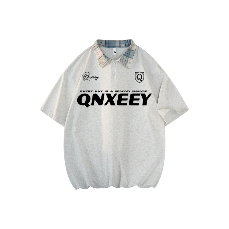 Qnxeey Polo Shirts Unisex-4