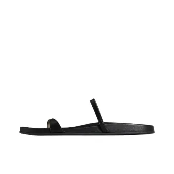 THE ROW Slide Slippers Women's Black