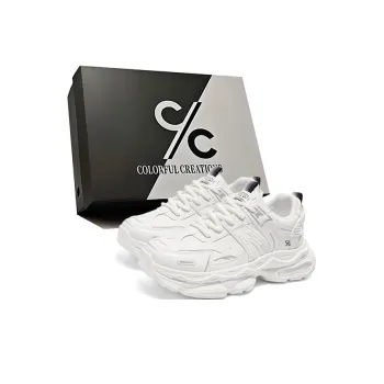 Colorful Creations Shock Absorbers With Slip Resistant And Abrasion Resistant Properties Chunky Sneakers Men's
