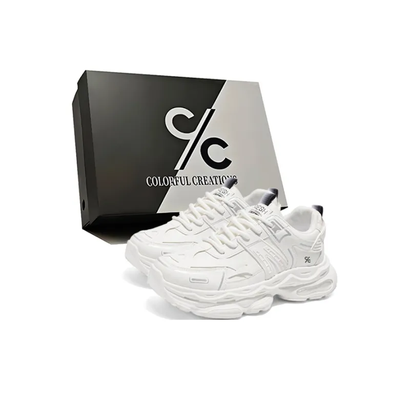 Colorful Creations Shock Absorbers With Slip Resistant And Abrasion Resistant Properties Chunky Sneakers Men's-0
