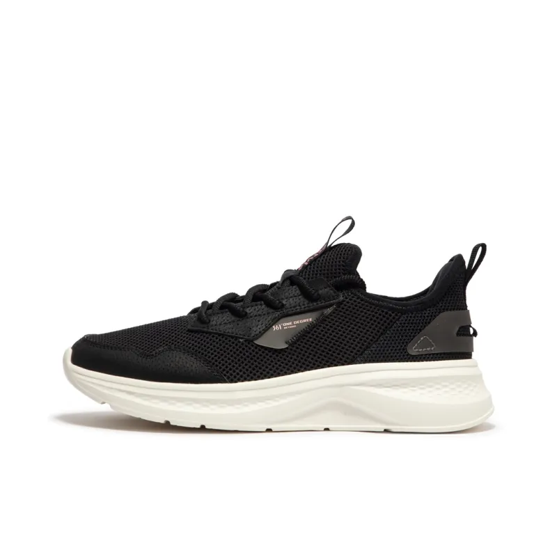 361° Cushioning, Breathable, Lightweight Low Top Casual Sprint City Commute Running Shoes Women's Obsidian Black-0