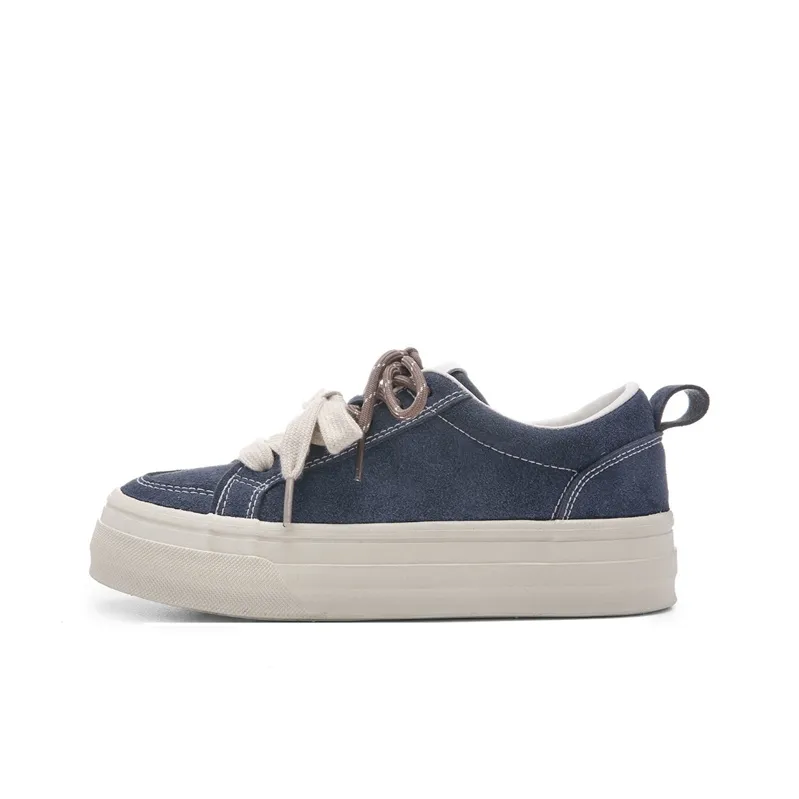 Ordifen Low Top Skateboard Shoes Women's Dark Blue-0