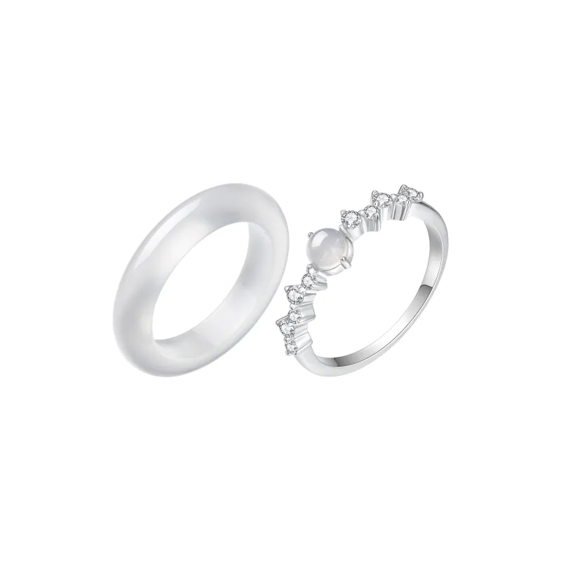 ZEGL Jade Rings Women's-0