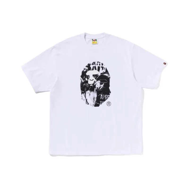 Bape Photo Print Ape Head Relaxed Fit Tee-2