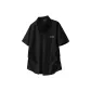 [Ice Silk Original Yarn Sun Protection]Black (Green Grass Letter Chest Logo)