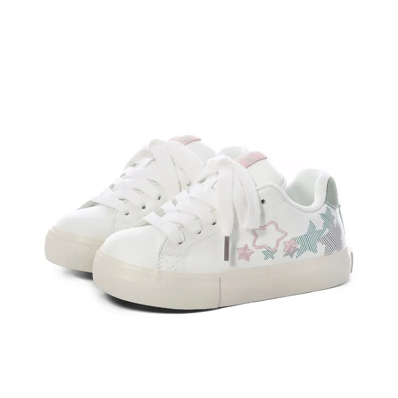 The New Age Family Low Top Skateboard Shoes Women's White-1