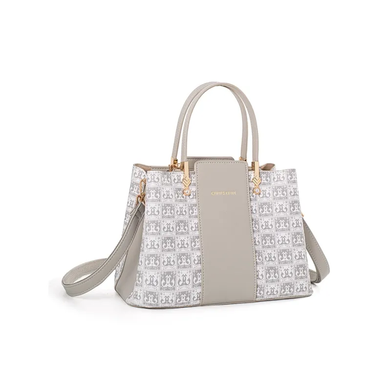 Vigno Synthetic Leather Shoulder Bag, Crossbody Bag, Handbag Women's Gray-2