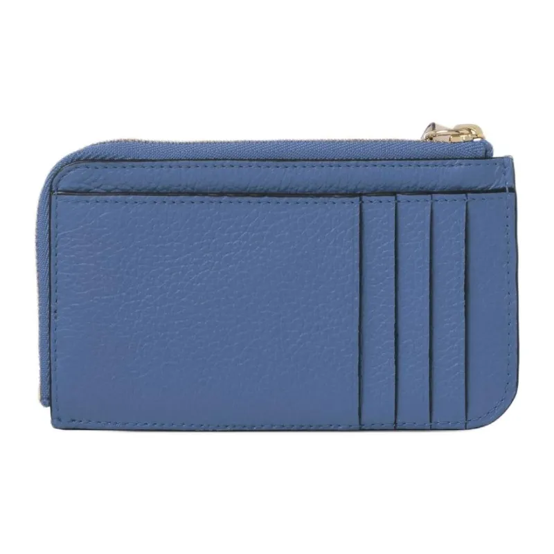 Chloe Alphabet Cow Leather Wallet Women's Moonlight Blue-1
