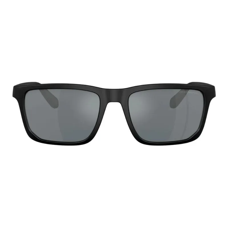 EMPORIO ARMANI Acetate Rectangular Sunglasses Unisex Black-0