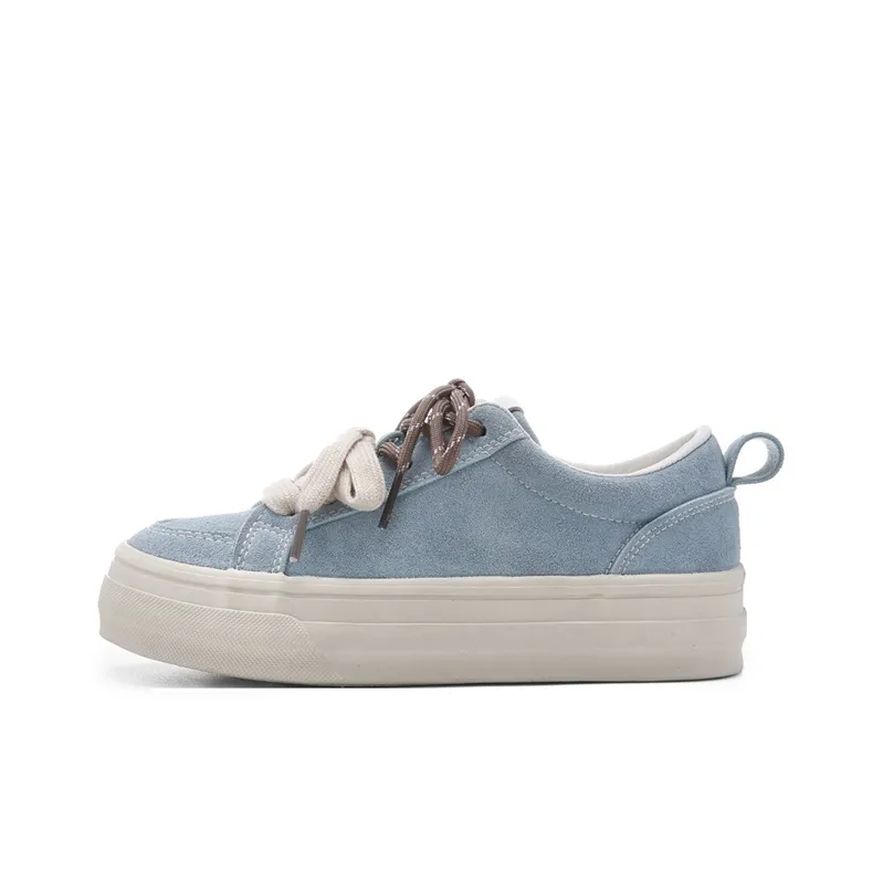 Ordifen Low Top Skateboard Shoes Women's Light Blue-0