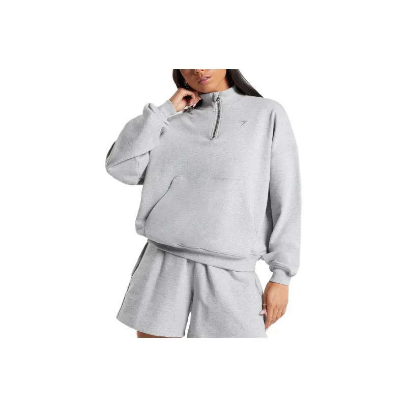GYMSHARK Sweatshirt Women's Gray-0