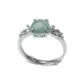 Blue Water Jadeite Open Goddess Ring