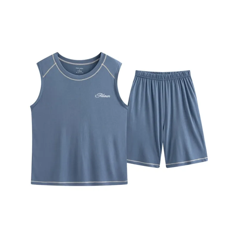 Close fitting Areas Pajama Set Men's-7
