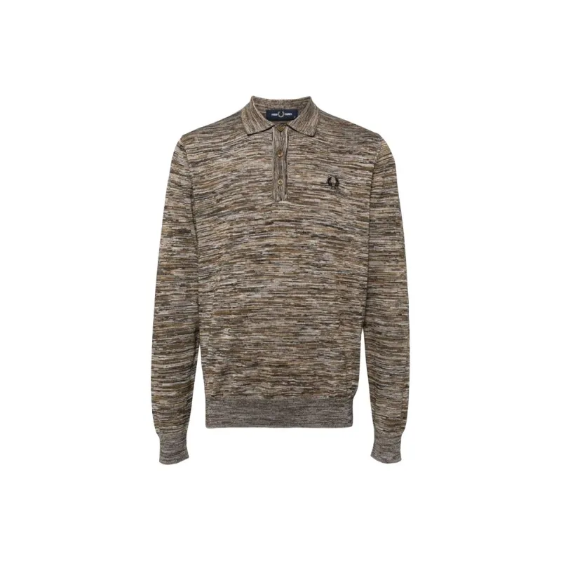 FRED PERRY Space Dye Knitted Shirt-0