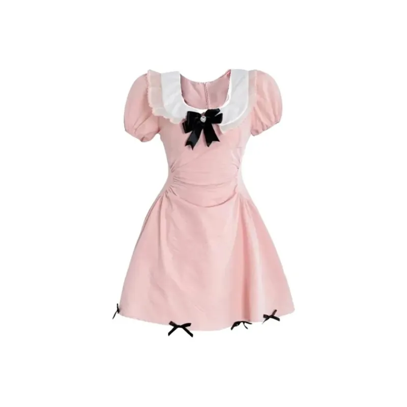 XUANSHU Short Sleeved Dress Women's-1