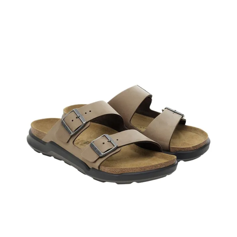 Birkenstock Arizona Rugged PU Polyurethane Abrasion Resistant Slide Slippers Men's Earthy Brown-1