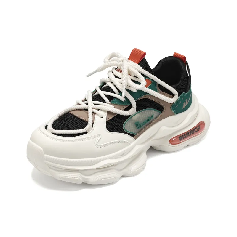 Warrior Abrasion Resistant Breathable Height Increasing Low Top Chunky Sneakers Men's-11