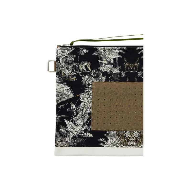 HERMES Navette Goatskin Clutch Women's Umber-1