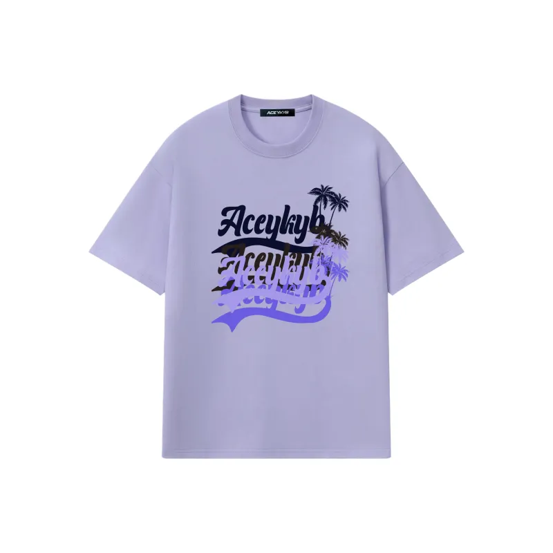 YK&YB T Shirts Unisex Light Purple-0