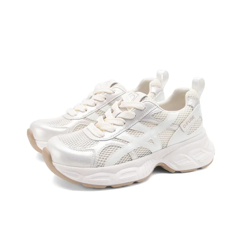 D FUSE SCANDINAVIA Abrasion Resistant Height Increasing Low Top Chunky Sneakers Women's-1
