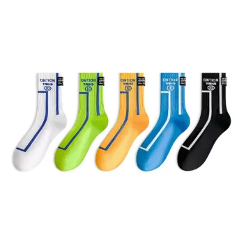 LUOLIAN Mid Calf Socks Men's 5 Pack