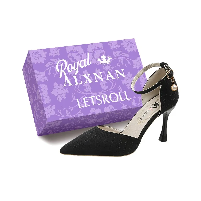 Alxnan High Heels Women's Ecru/Black/Peacock Blue-5