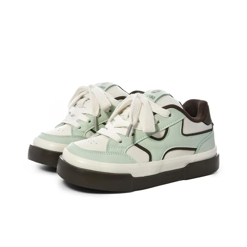 The New Age Family Low Top Skateboard Shoes Women's Mint Chocolate-1