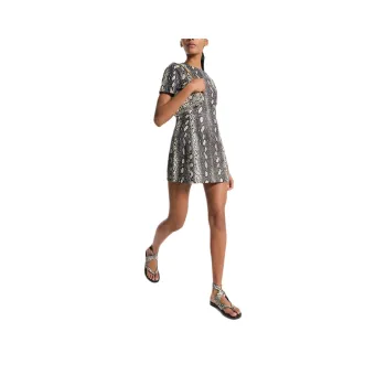 MICHAEL KORS Short Sleeved Dress Women's Black White