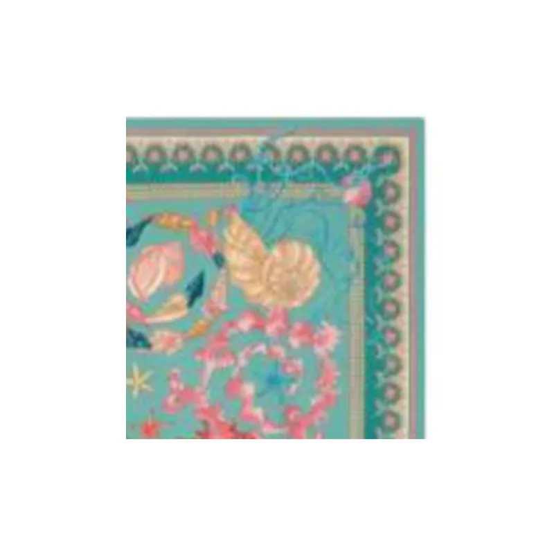 VERSACE Underwater Barocco Silk Scarf-2