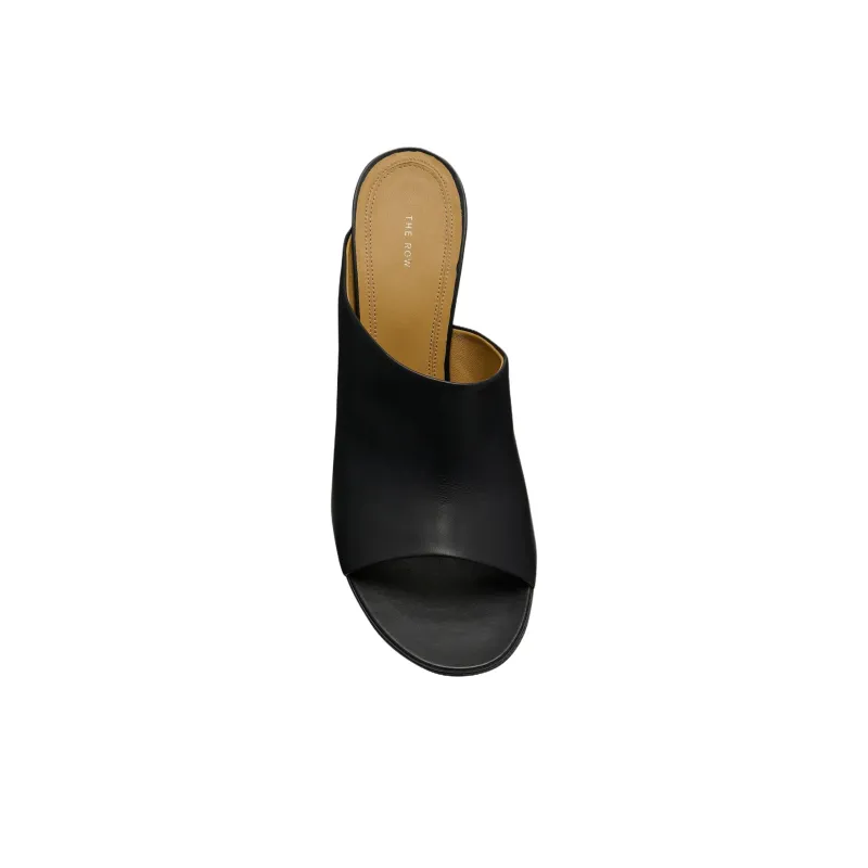 THE ROW Slide Slippers 9cm Women's Black-3