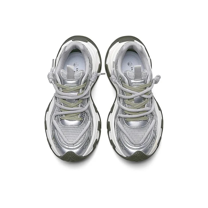 China Aerospace Breathable Lightweight Height Increasing Low Top Chunky Sneakers Men's-3