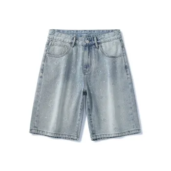 SANTASTIC Denim Shorts Men Blue