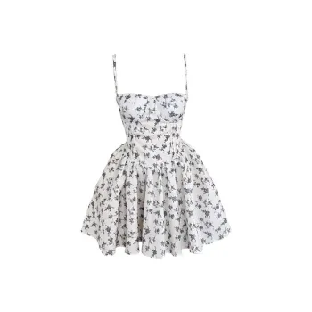 Mu Xiao Xin Slip Dresses Women's Blue And White Porcelain